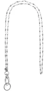 Hidden Hollow Beads Stainless Steel Chain Women's Lanyard Stronger Made in US... - Picture 1 of 7