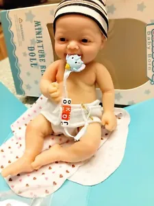  7"BOY!Mini Preemie Full BodySoft Silicon Smile Baby Doll"Noah" Lifelike Reborn  - Picture 1 of 8