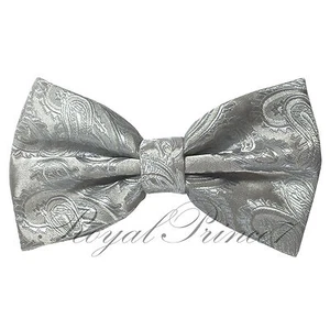 Men's Pre-Tied Butterfly Bow Tie Paisley Microfiber Bowtie Only BT600 - Picture 1 of 35