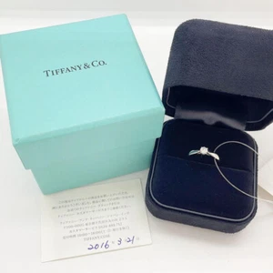 Tiffany & Co. 0.23ct Harmony Diamond Ring Pt950 US:4.5-5 AUTH CIB Certificate - Picture 1 of 21