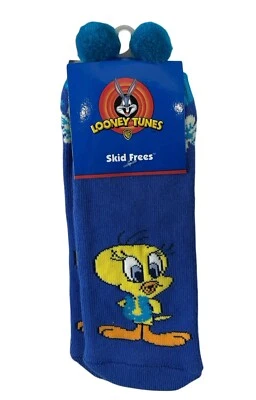 NUEVO CON ETIQUETAS Calcetines Vintage Loony Tunes Piolín Pájaro Mujer Talla Única Azul Sin Deslizables Foto 1 de 4
