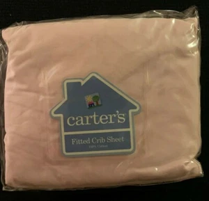 NEW CARTERS PInk Fitted Crib Sheet 200 THREAD COUNT  Free US Shipping  - Picture 1 of 4