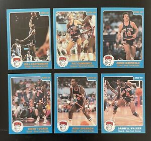 (6) 1985-86 Star Basketball New York Knicks team Partial Complete Set Lot