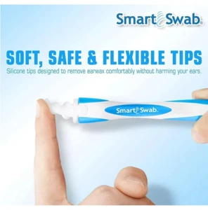 New Smart Swab Soft Spiral Ear Cleaner Safe Ear Wax Removal Kit 16 Tips AS SEEN - Picture 1 of 17