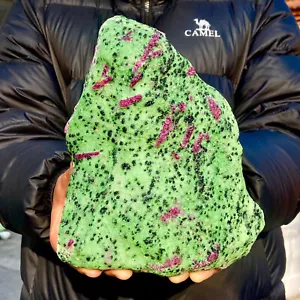4.6LB Large Natural green Ruby zoisite (anylite) crystal Healing - Picture 1 of 17