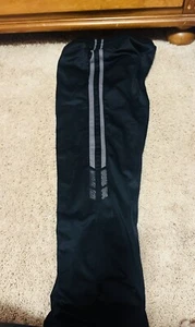 2 Pair Boys Tek Gear Play Pants—Black With Gray Stripes-Open Leg—Size M 10/12 - Picture 1 of 3