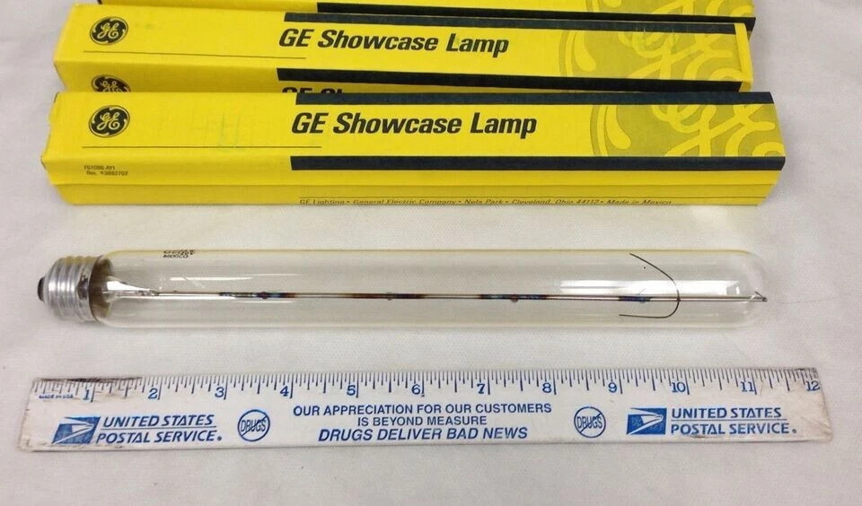 75T10/45 Showcase Lightbulb GE# 17754 T10 120V 75W Medium E26 Base 2-pcs - Image 1 of 4