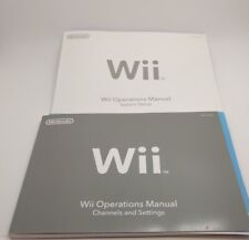 Nintendo Wii Owners Operation Manuals, Channels & Setting Instruction Books