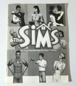 The Sims Electronic Arts Black & White Print Manual from 2000 Good Condition - Picture 1 of 2