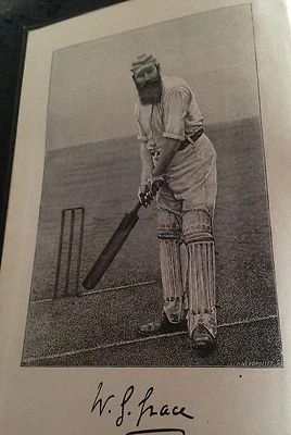cricket - by w.g grace 1891 - Image 1 of 4
