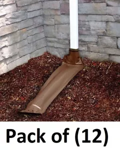 (12) Thermwell DE46BR 46" Brown Roll Out Roll Up Automatic Downspout Extender - Picture 1 of 5