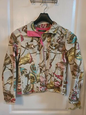 Oilily European Jacket flowers size 38  made in Morocco  Foto 1 de 4