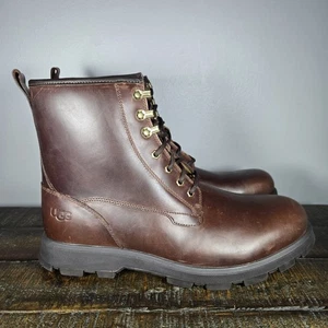 UGG Kirkson Herren Größe 11 Schnürstiefel Leder Wasserdicht 1120992 Braun - Bild 1 von 11