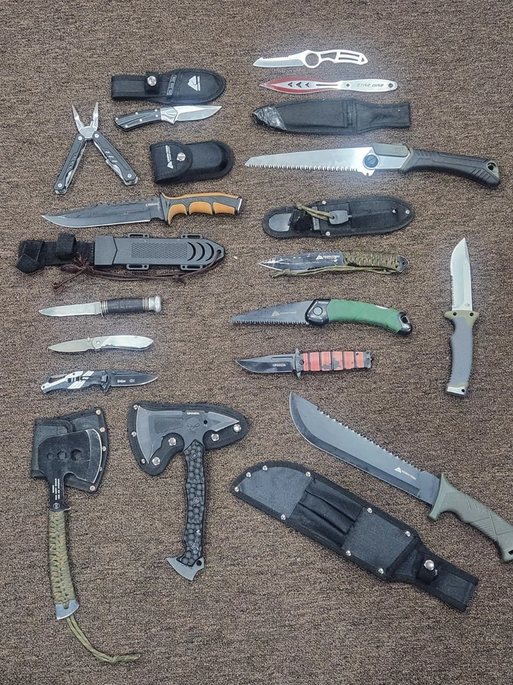 Lote de cuchillos #1 Ozark Trail Remington Gerber Wartech Camillus Elitedge usados bonitos Foto 1 de 4