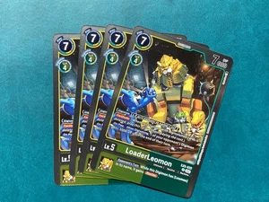 LoaderLeomon EX5-032 Playset Animal Colosseum Digimon Card Game x4 - Picture 1 of 1