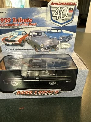 1999 ROAD CHAMPS 40th ANNIV. 1959 TRIBUTE CHEVY IMPALA DIECAST CAR IN SEALED BOX - Image 1 of 4