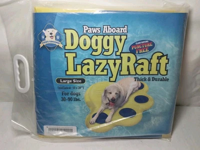 Paws Aboard Doggy Lazy Raft Large 30-90 lbs Puncture Free - Image 1 of 2