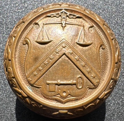 Russell & Erwin Treasury печати бронзовая дверь ручка 2-1/2» 1875 (бесплатная доставка) - Изображение 1 из 4