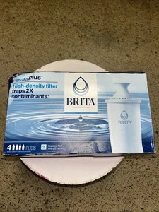 Brita Plus Replacement Water Filter, BPA-Free, High-Density Pitchers 4 PACK - Picture 1 of 3