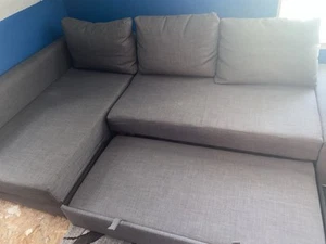 IKEA FRIHETEN sleeper sectional sofa Slightly Used In Good Condition - Picture 1 of 4