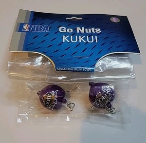 Kukui Nut Earrings NBA Phoenix Suns Hollowed Shell Hawaii Coo-Coo-EE Arizona PHX - Picture 1 of 5