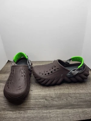 Crocs Men's Echo Sandstorm Slip On Clogs Coffee Brown 210482-2EW Size 8 - Image 1 of 4