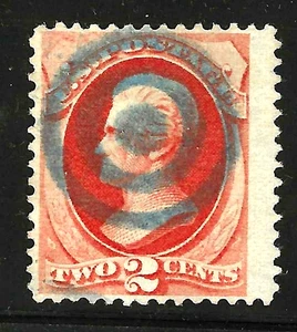 SOTN BLUE TARGET Fancy Cancel 2 Cent Sc #183 Jackson 1879 US 50B47 - Picture 1 of 2