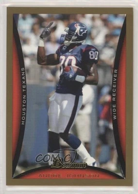 2008 Bowman Gold Andre Johnson #62 HOF - Image 1 of 2