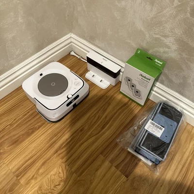New iRobot Roomba Robot m6 - Comes with Disposal Bag 3 pack, and Pads Pack of 7  - Image 1 of 4