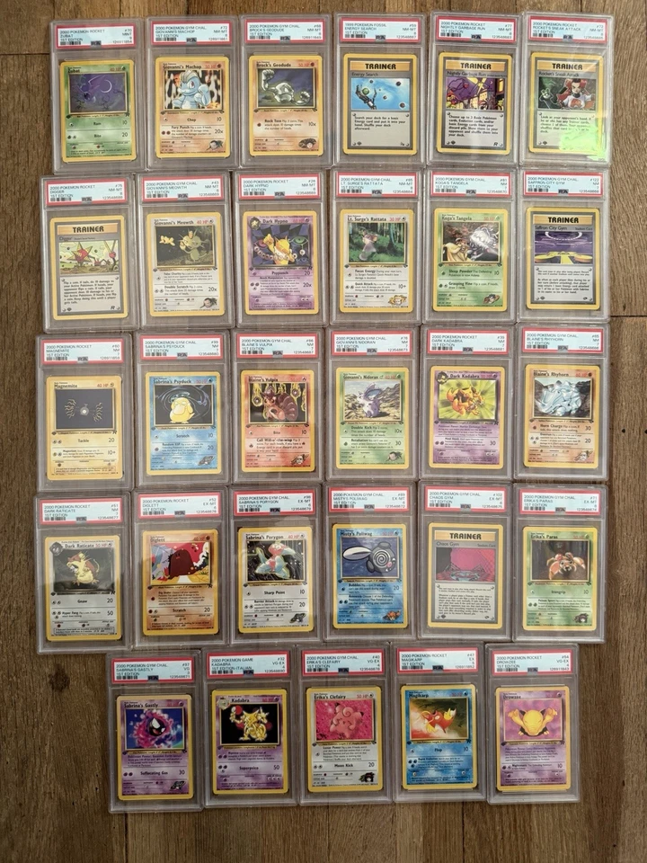 Pokemon Psa 29 Card Lot 1st Edition Wotc Rocket Gym Fossil Vintage 1999 2000 - Image 1 of 1