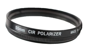 Filtro CPL CÁMARA 55mm Polarizador Circular Hecho en EE. UU. Lente Giratoria Fotografía - Imagen 1 de 9