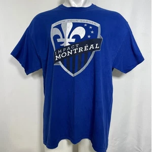 CF Montreal Impact MLS Majestic Blue Logo T-Shirt Men's XL - Picture 1 of 9