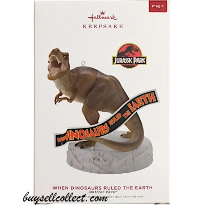 Hallmark 2019 Cuando los dinosaurios gobernaron la tierra Jurassic Park ornamento musical NUEVO Foto 1 de 3