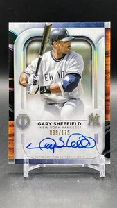 Gary Sheffield 2022 Topps Tribute Signed On-Card Auto 089/175 Yankees - Picture 1 of 2