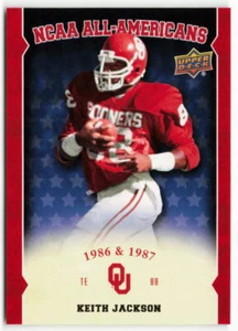Keith Jackson Upper Deck University of Oklahoma All-Americans 2011 - Imagen 1 de 2