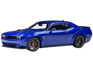 2022 DODGE CHALLENGER R/T SCAT PACK WIDEBODY INDIGO BLUE 1/18 BY AUTOART 71772 - Picture 1 of 14