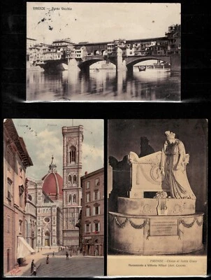 Italy / Firence 1910/30 ☀ Postcards - Image 1 of 2