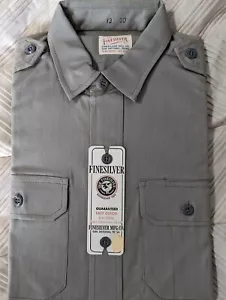 Camisa de vestir militar de colección años 50 Finessilver para hombre manga larga San Antonio TX 13/30 - Imagen 1 de 4