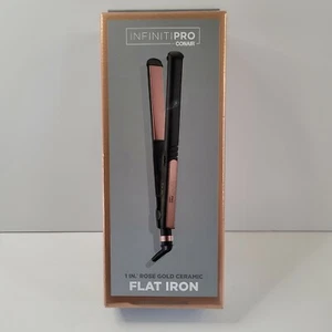 Infiniti Pro Conair 1 Inch Straight Chic Ceramic Flat Iron - Rose Gold - Picture 1 of 6