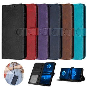 For Google Pixel 6 7 8 Pro 9 Pro XL 6a 7a 8a Wallet Flip Leather Case with Strap - Picture 1 of 18