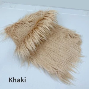 Faux Fur Fabric 8CM Long Fluffy DIY Material Sewing Toy Doll Hair 25*45CM Crafts - Picture 1 of 30