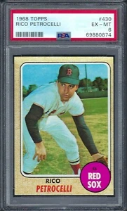 1968 Topps # 430 Rico Petrocelli Red Sox EX MT PSA 6 - Picture 1 of 1