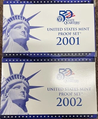 2001 & 2002 US Mint Proof Set Lot of 2 - Image 1 of 4