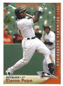 2011 Delmarva Shorebirds Kieron Pope