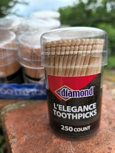 6/250 count Diamond® l'elegance specialty tooth pick 1500 toothpicks - Picture 1 of 4