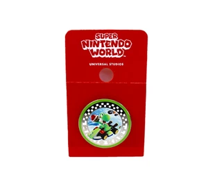 Universal Studios Super Nintendo World Yoshi Pin Mario Kart Green Coin - Picture 1 of 3