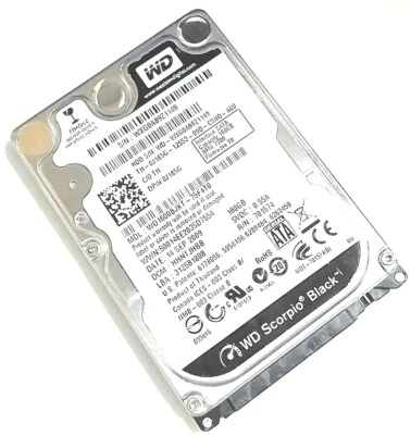 Western Digital (Scorpio Black) Internal HDD 160GB - 7200RPM - 2.5" - WD1600BJKT - Image 1 of 3