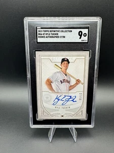2019 Topps Definitive Collection Kyle Tucker Rookie Autograph RC /50 SGC 9 Cubs - Picture 1 of 2