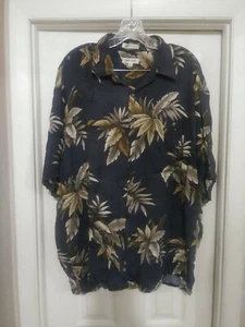 Camisa Pierre Cardin Para Hombre Multicolor Rayón Floral Abotonada Manga Corta Talla XL - Imagen 1 de 7