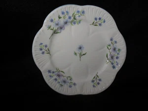 Shelley Blue Rock Bread & Butter Plate Fine Bone China Made in England - Picture 1 of 2